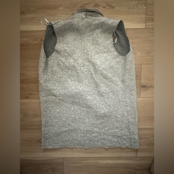 Benedetta B Wool/Cashmere Drap Open Vest/Cardigan S - Picture 2 of 5